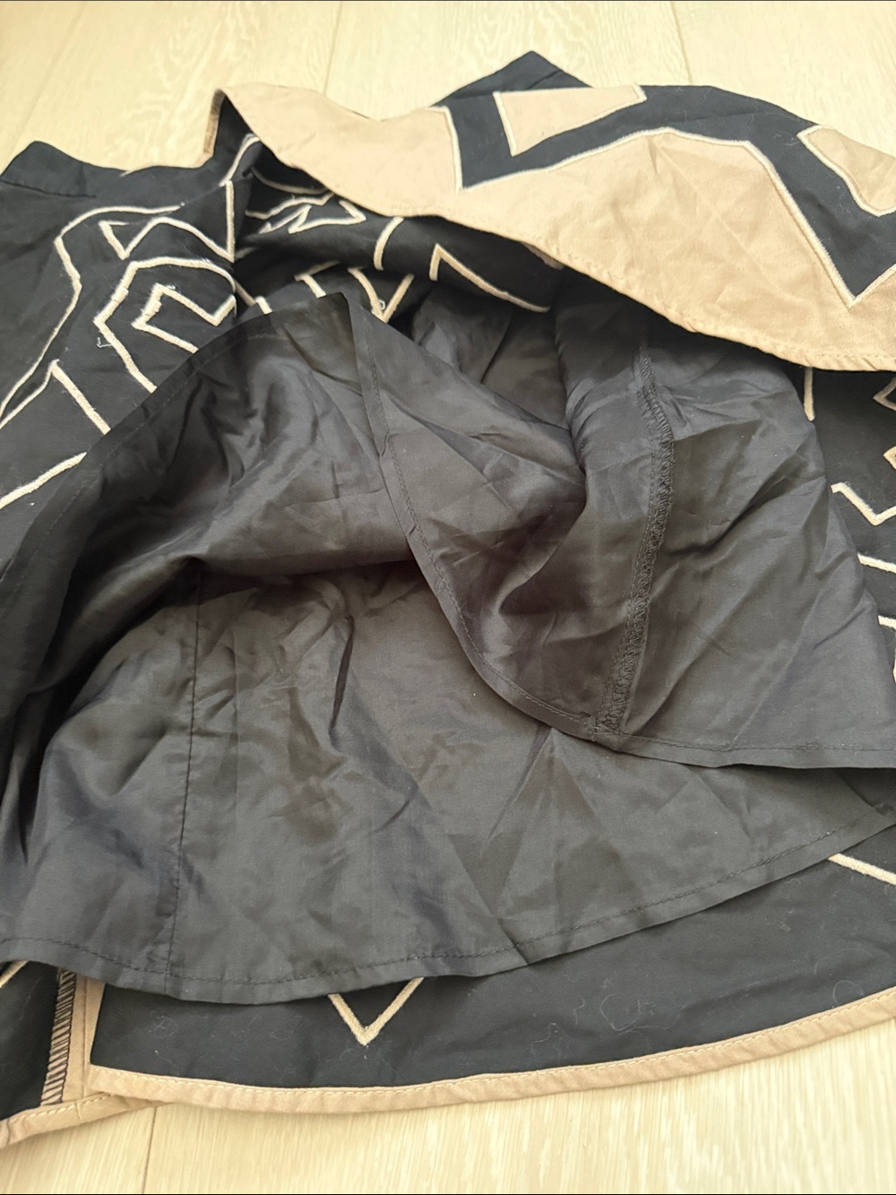 Plenty by Tracy Reese Black and Beige Geometric Circle Skirt - Picture 9 of 11